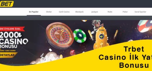 Trbet Casino İlk Yatırım Bonusu